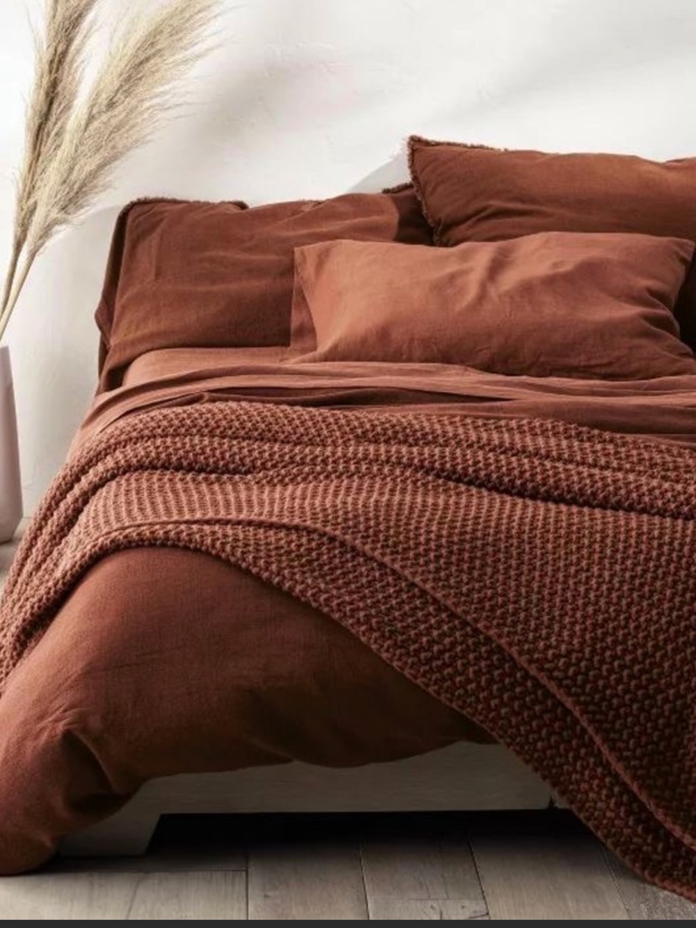 Casaluna king heavyweight linen comforter set